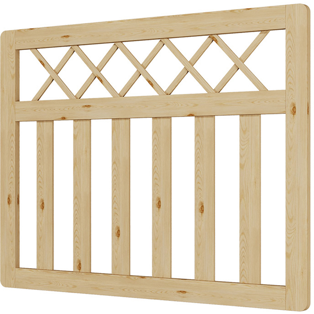 Outdoor Cross Top Wooden Nature Garden Fence Door, 90 x 120 x 2.5cm Image 3