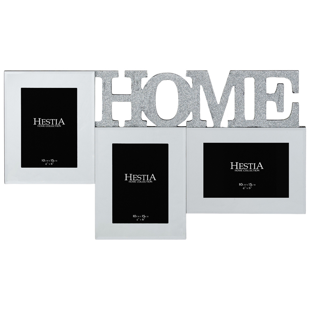 Hestia HOME Glass Triple Photo Frame Image 1