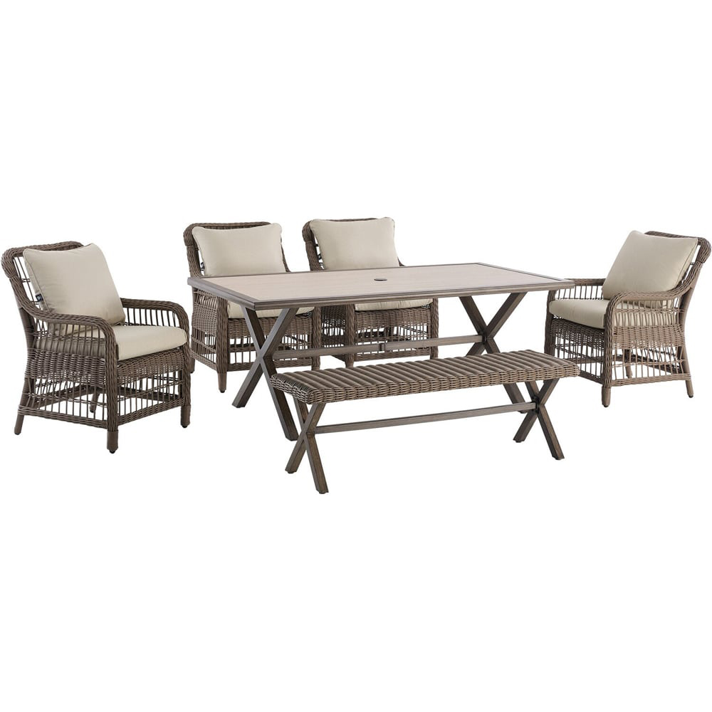 Virginia Dining Set Brown Image 2
