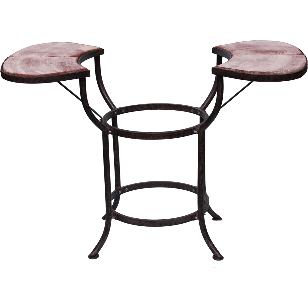Gardeco Cradle For Extra-Large Mexican Chimney with 2 Red Tile Side Tables Image 2
