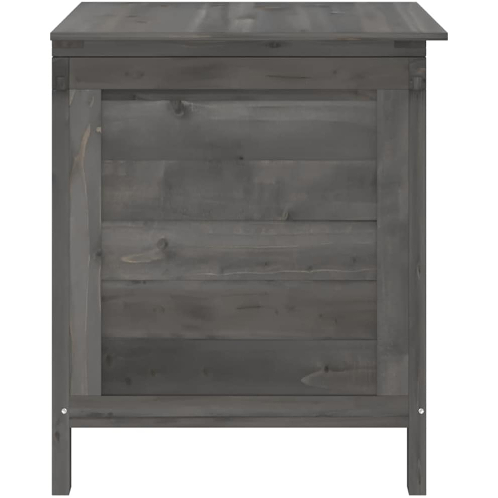 vidaXL 56.5 x 50 x 49cm Anthracite Fir Wood Garden Storage Box Image 4