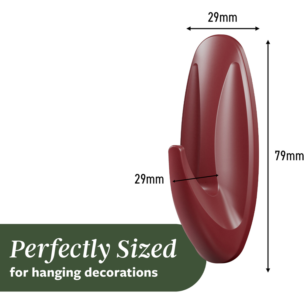 Pack of 4 Command Medium Designer Hooks Mulled Wine Image 9