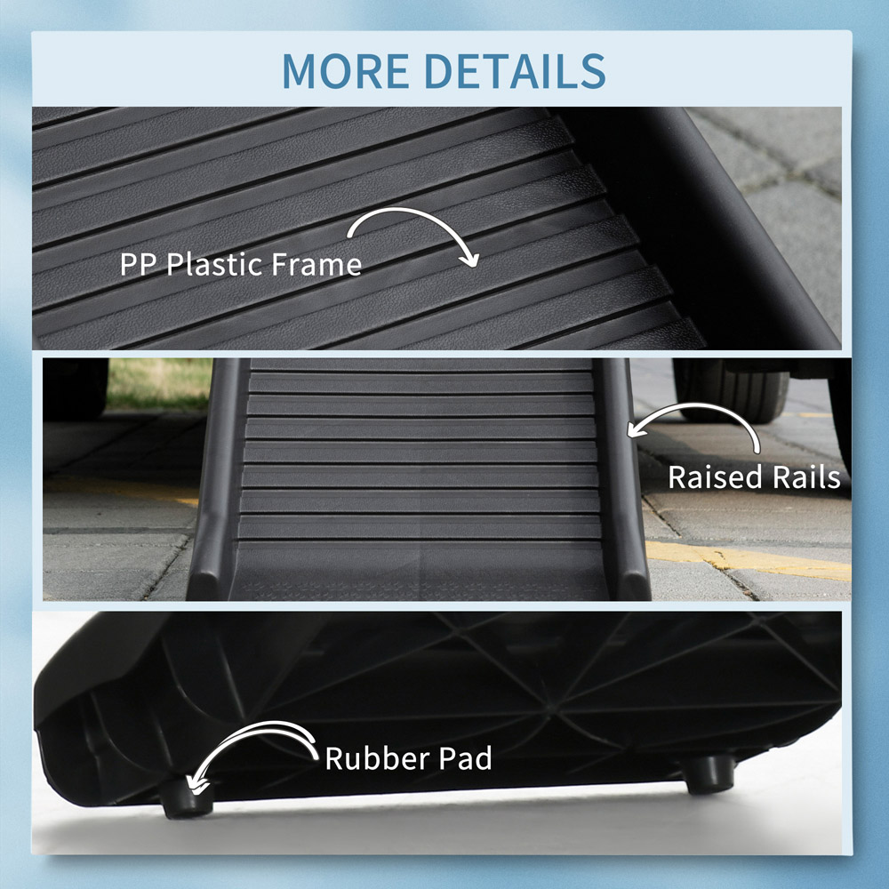 PawHut Foldable Pet Dog Ramp with Non Slip Cover Image 7