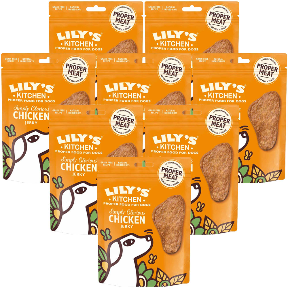 Lily's Kitchen Simply Glorious Chicken Jerky Dog Treats Case of 8 x 70g Image 1