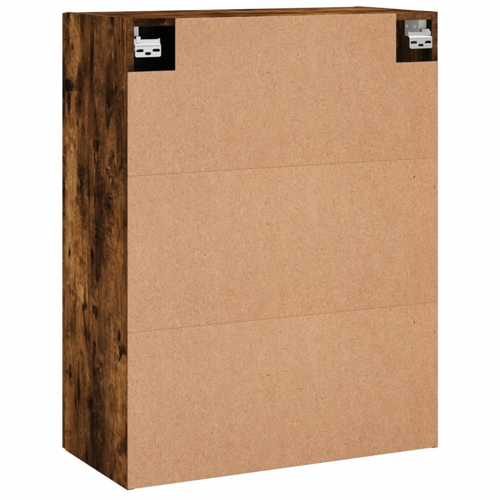 vidaXL 2 Door Smoked Oak Wall Mounted Cabinet 2 Pack Image 8