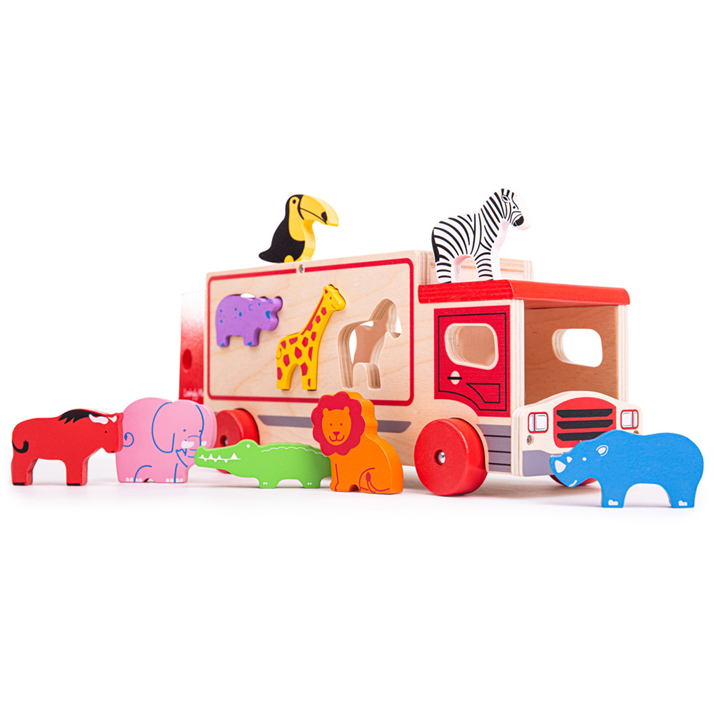 Bigjigs Toys Safari Sorting Lorry Image 1