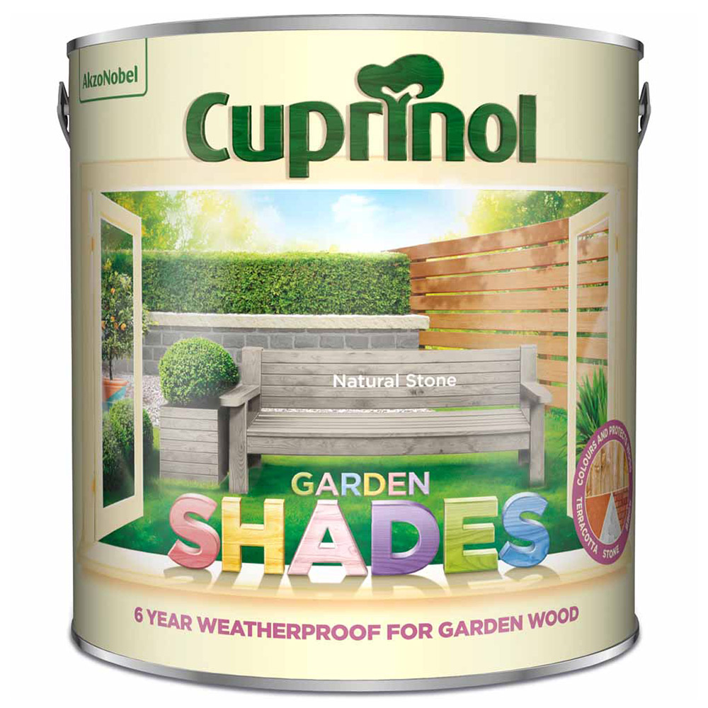 Cuprinol Garden Shades Natural Stone Exterior Paint 2.5L Image 2