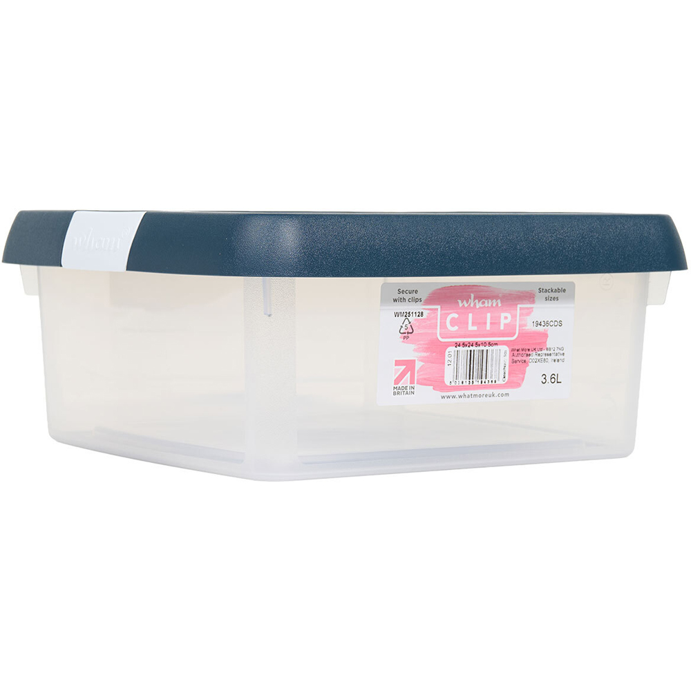 Wham Clip Storage Box Navy 3.6l Image 3