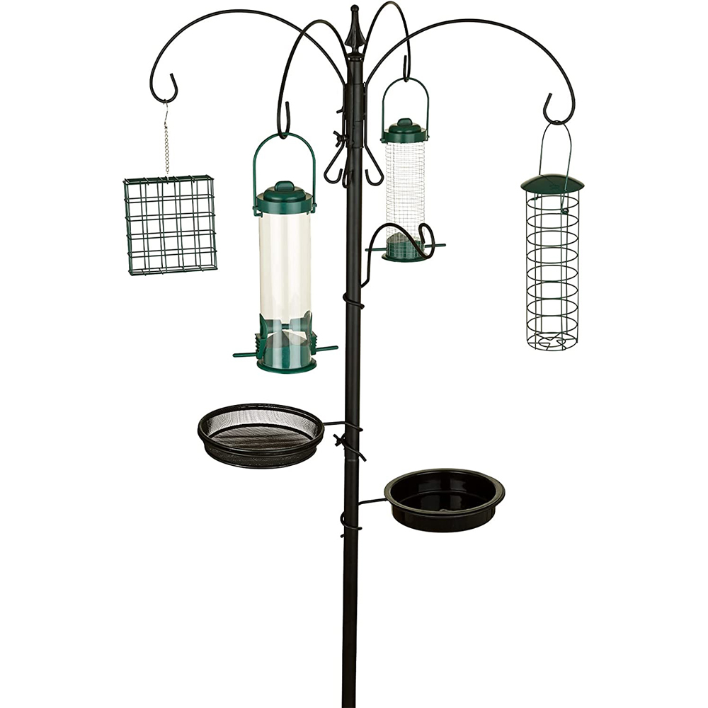 SA Products Premium Bird Feeding Station with 4 Feeders Image 5