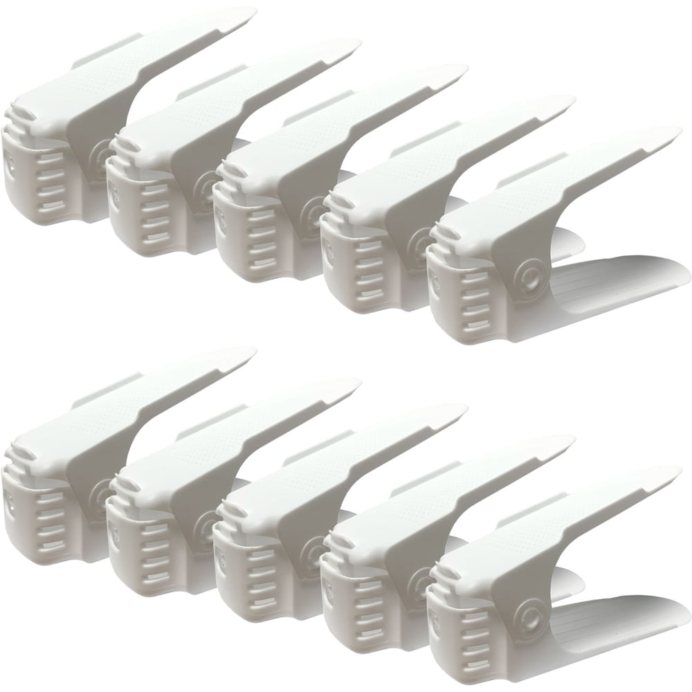 AMOS White Shoe Slot 10 Pack Image 1