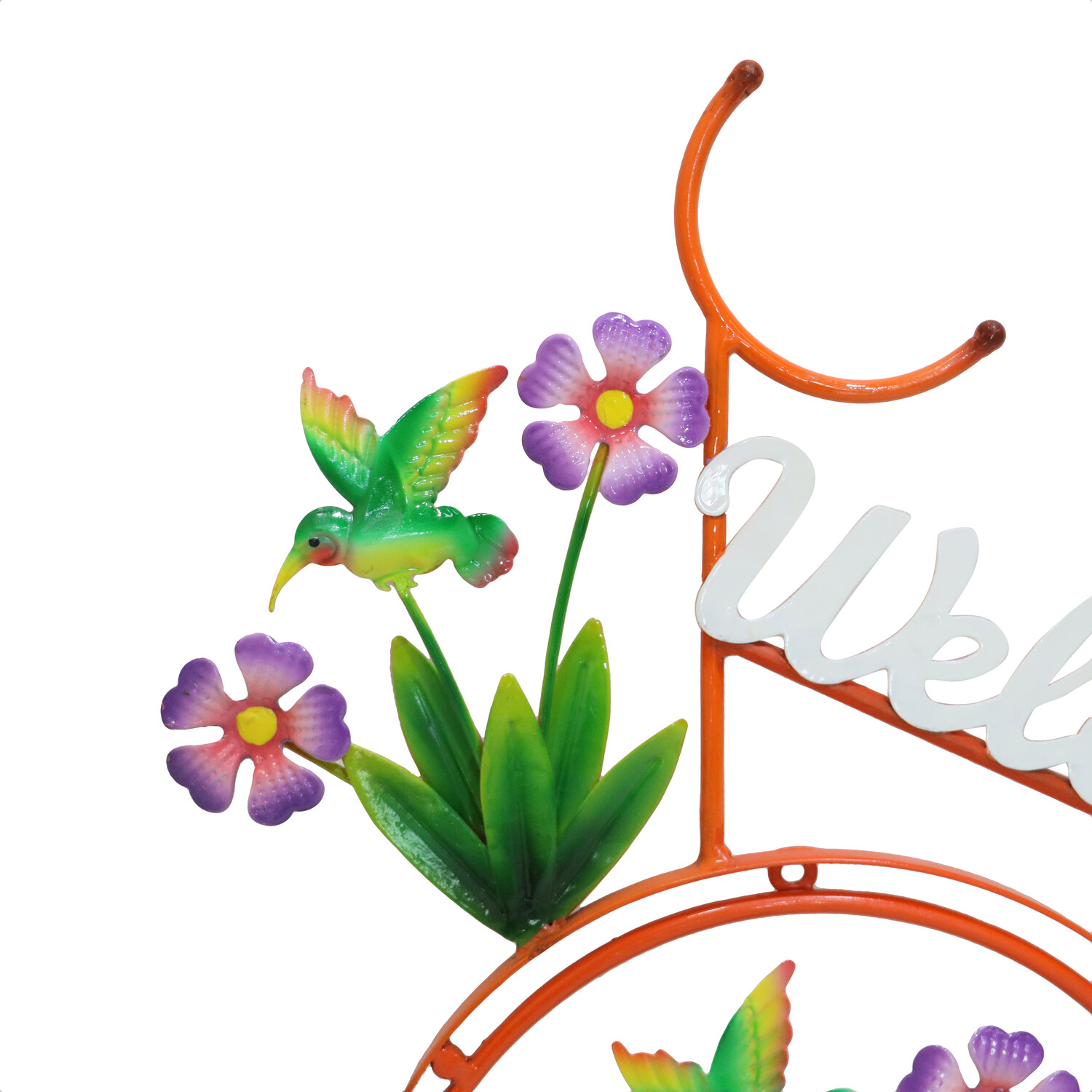 Indoor and Outdoor Welcome Floral Bike - Multicolour Image 3