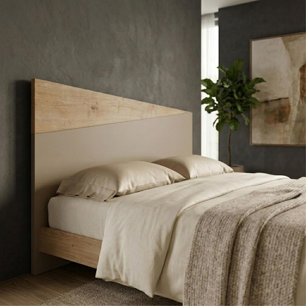 Decortie Diago King Size Sapphire Oak Headboard Image 4