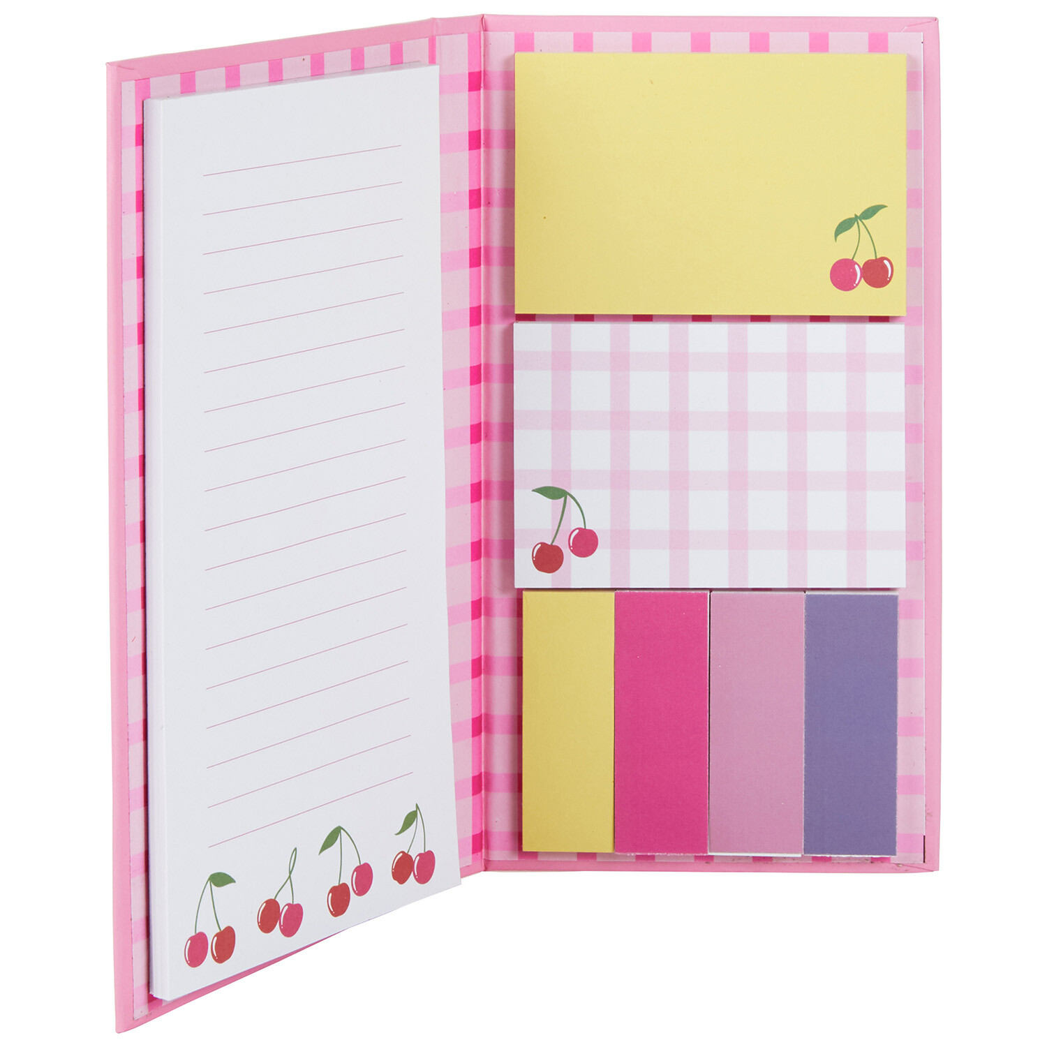Magnetic Memo Pad with Sticky Notes  - Pink Image 3