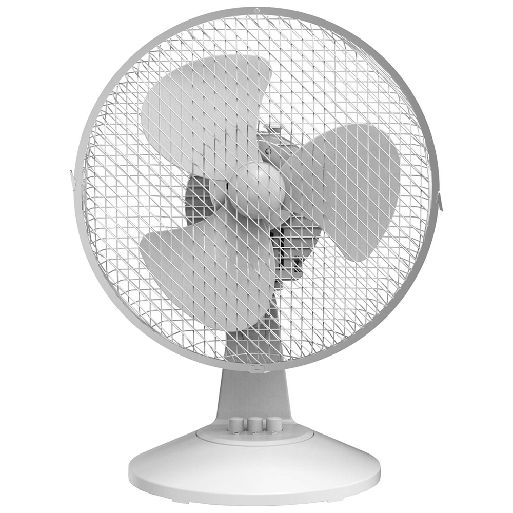 Igenix White Desk Fan 9 inch Image 1