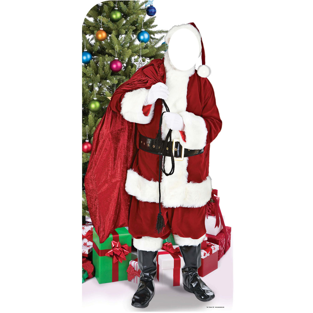 Star Cutouts Father Christmas Stand-In Cardboard Cutout 6.1ft Image 1