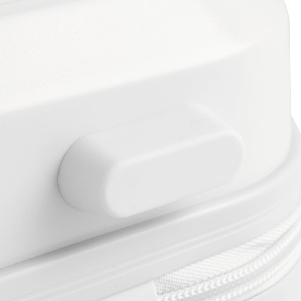 Living and Home White Portable Hard Shell Handheld Cosmetic Travel Case 28cm Image 4