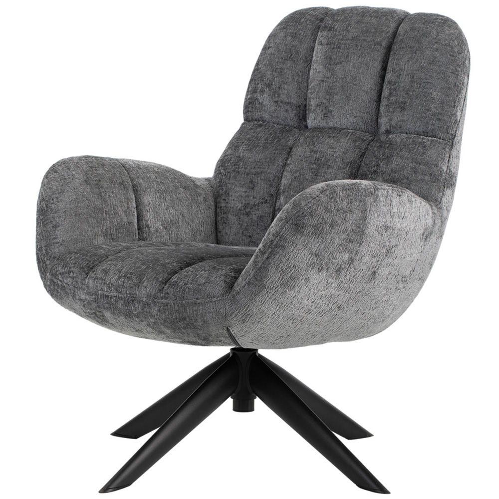 Loft24 Glenfield Grey Chenille Accent Chair Image 2