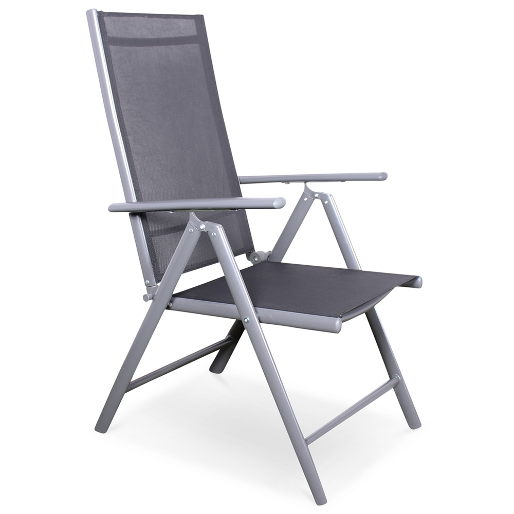 Royalcraft Rio 4 Seater Recliner Dining Set Black Image 5