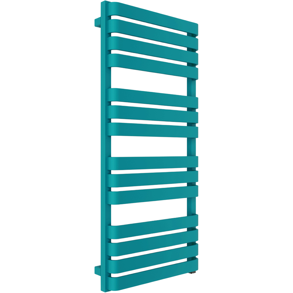 Terma Warp T One Matt Teal Electric Towel Rail 1110 x 500mm Image 1