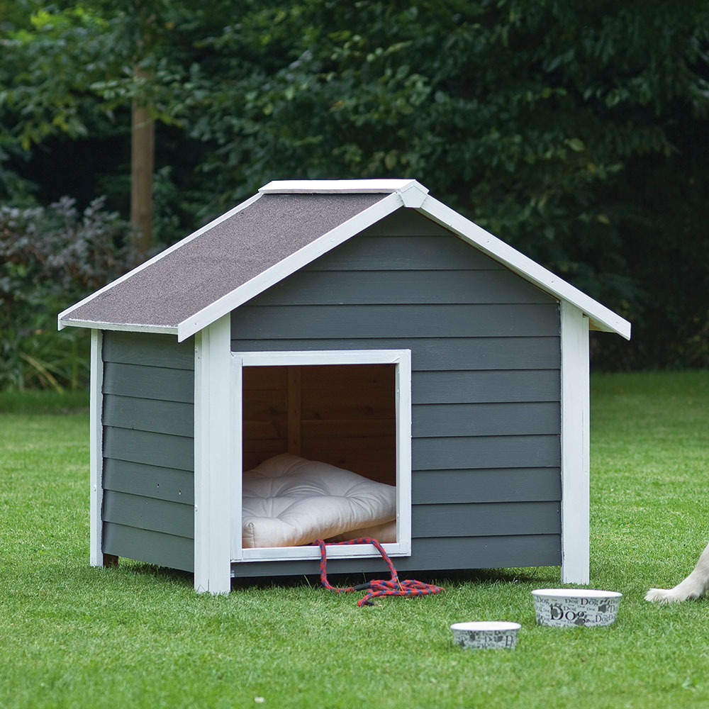 Cerland Willow 4 x 4ft Wooden Traditional Large Dog Kennel Image 2