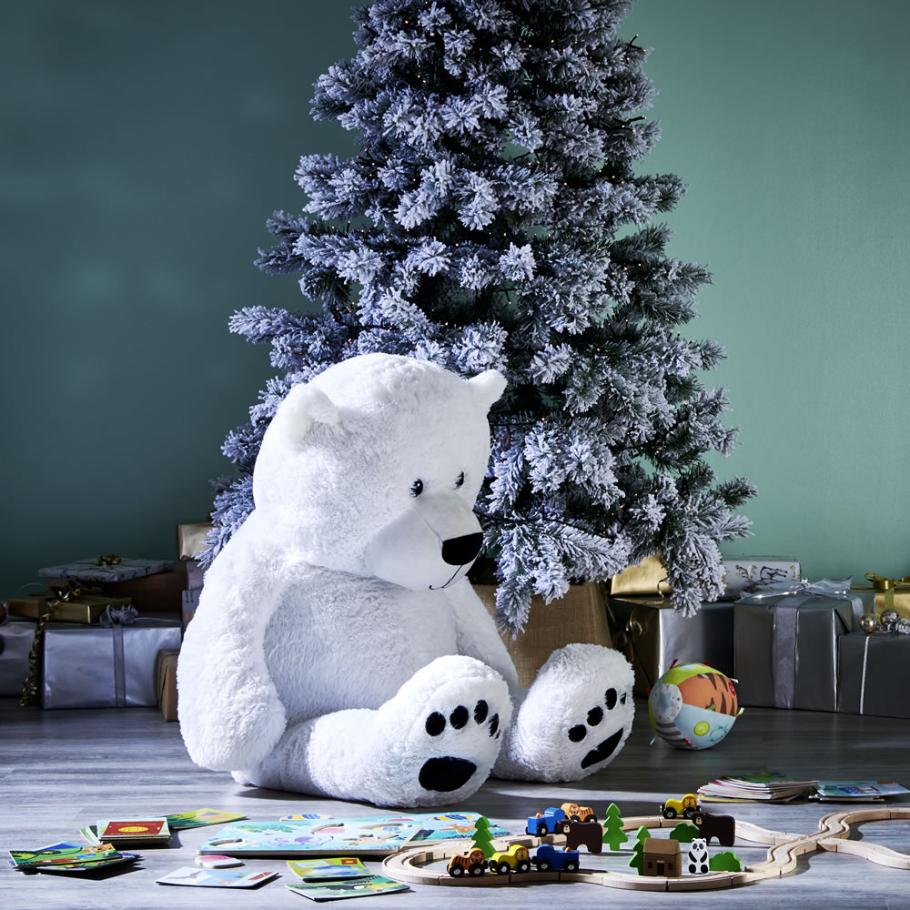 Wilko Hans the Giant Polar Bear Plush Soft Toy    115cm Image 2