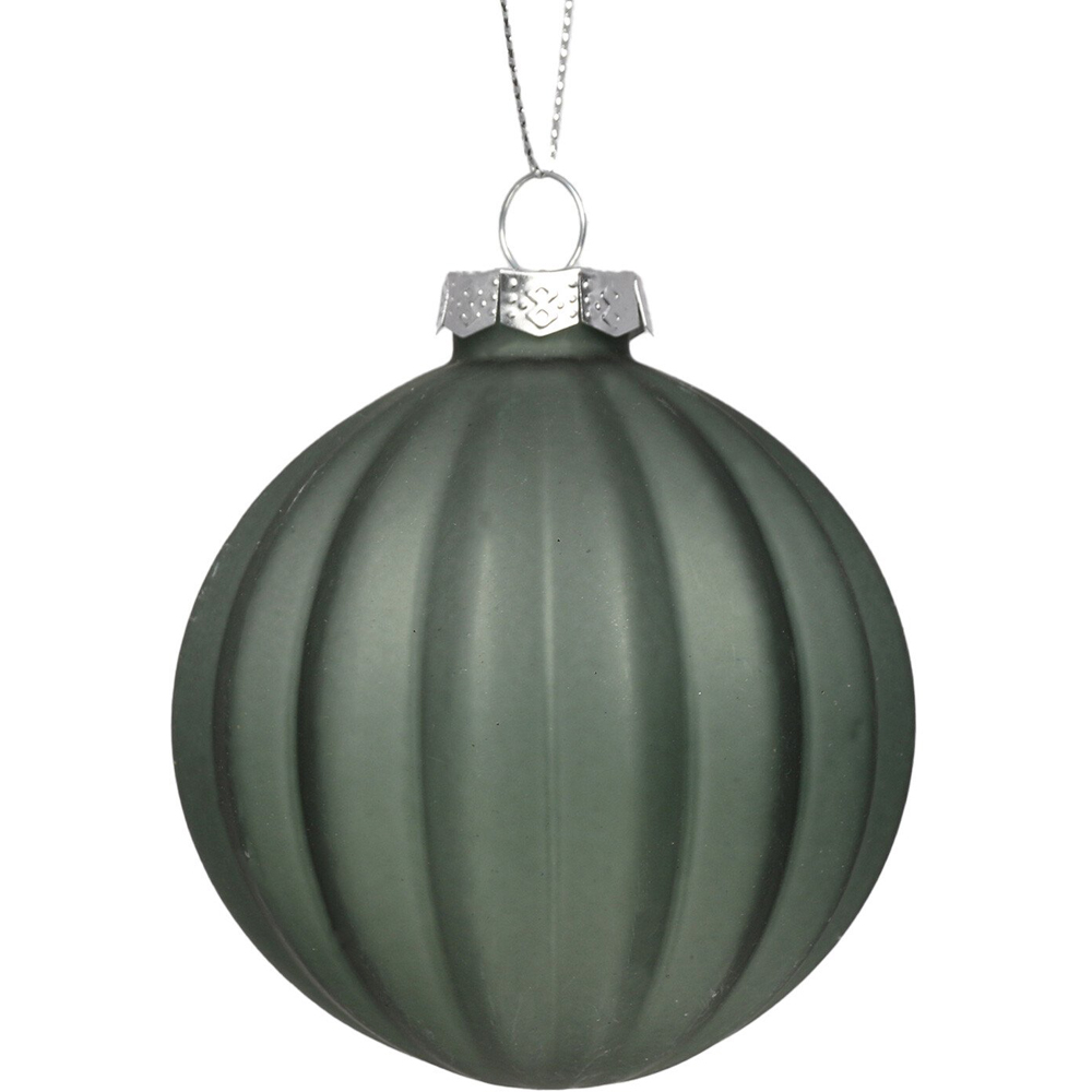 Green Opaque Glass Bauble - Green Image 3