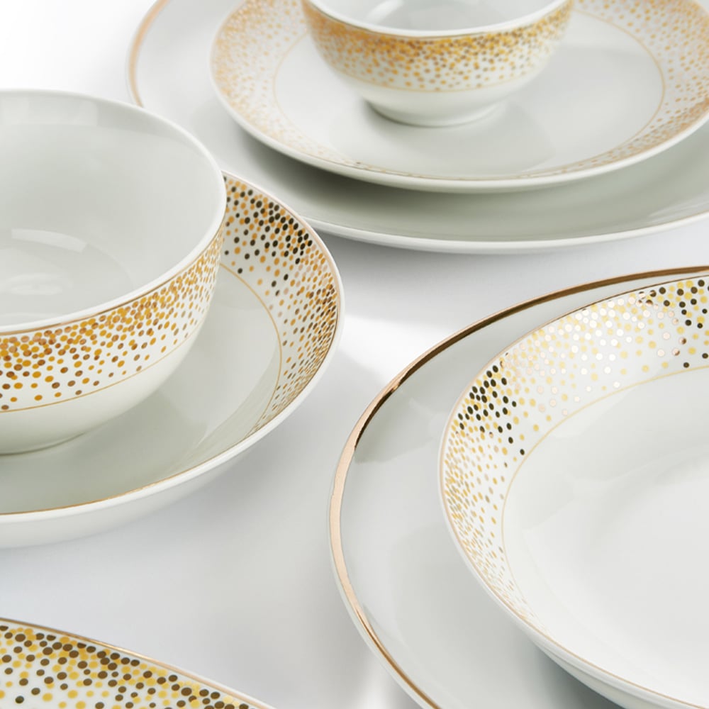 Waterside Gold Sparkle 50 Piece Dinner Set Image 4