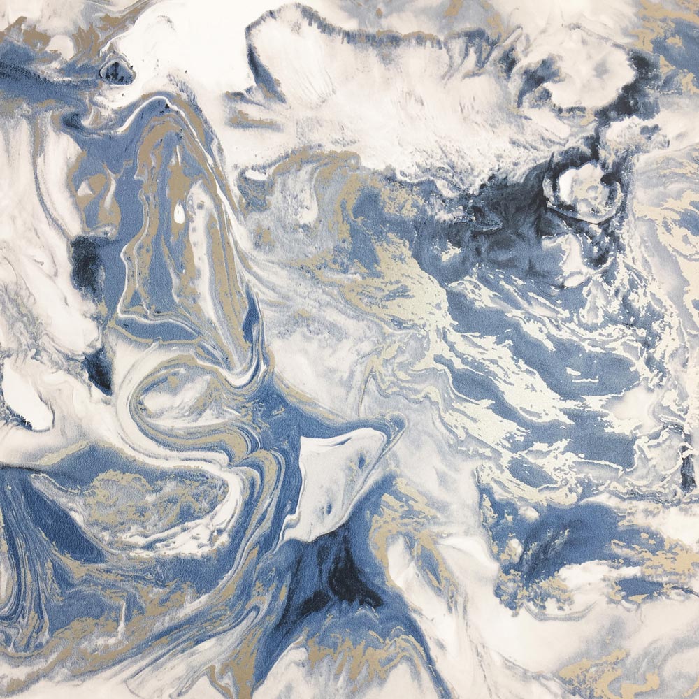 Muriva Elixir Marble Blue Wallpaper Image 3