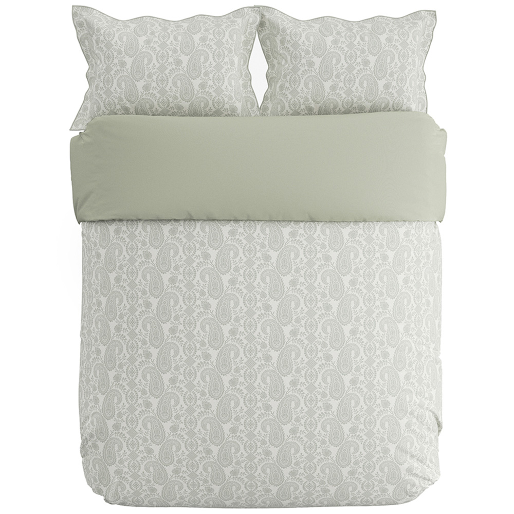 V&A Silk Road Paisley Single Sage Duvet Set Image 2