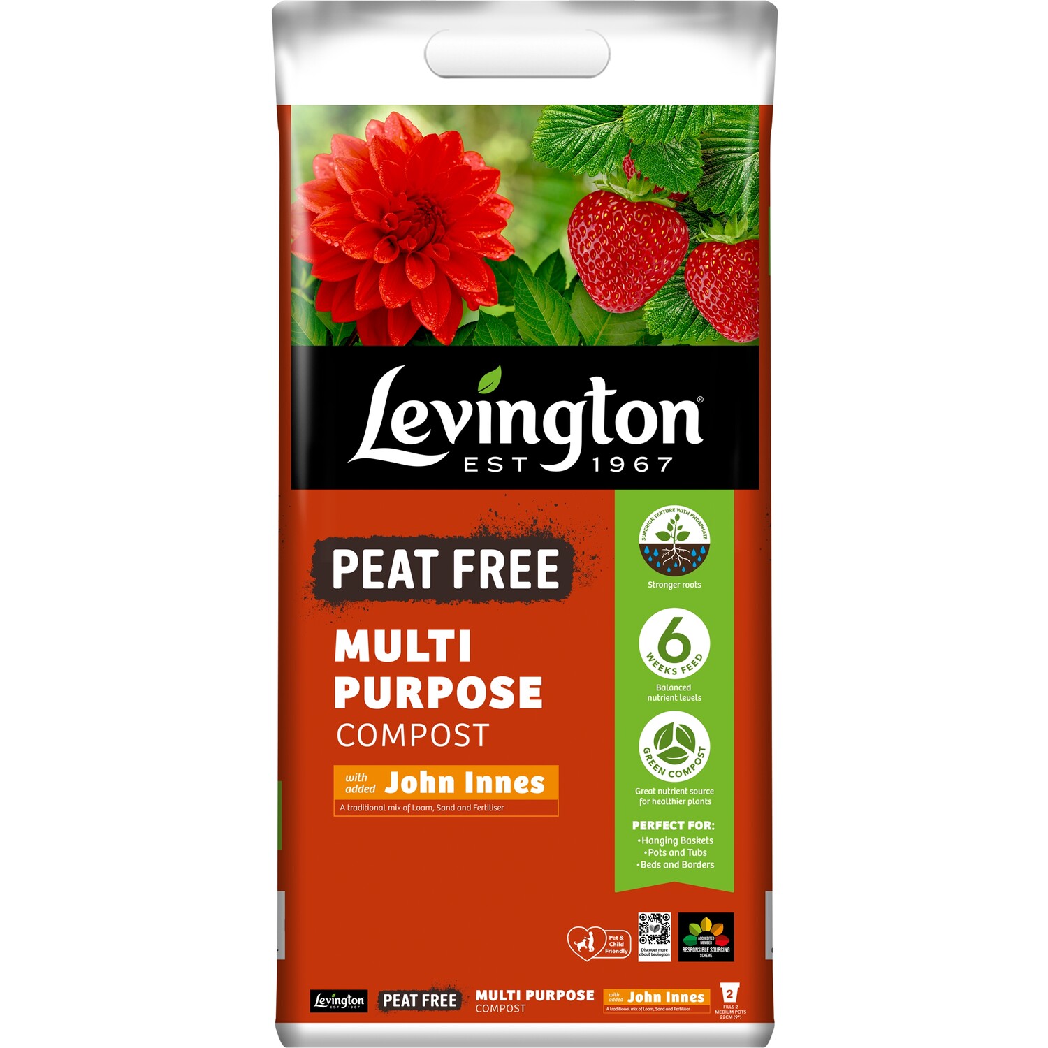 Levington Peat Free Multi Purpose Compost - 10l Image