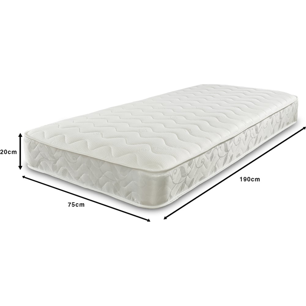 Starlight Beds Small Single Hybrid Memory Foam and Open Coil Spring Mattress Image 6