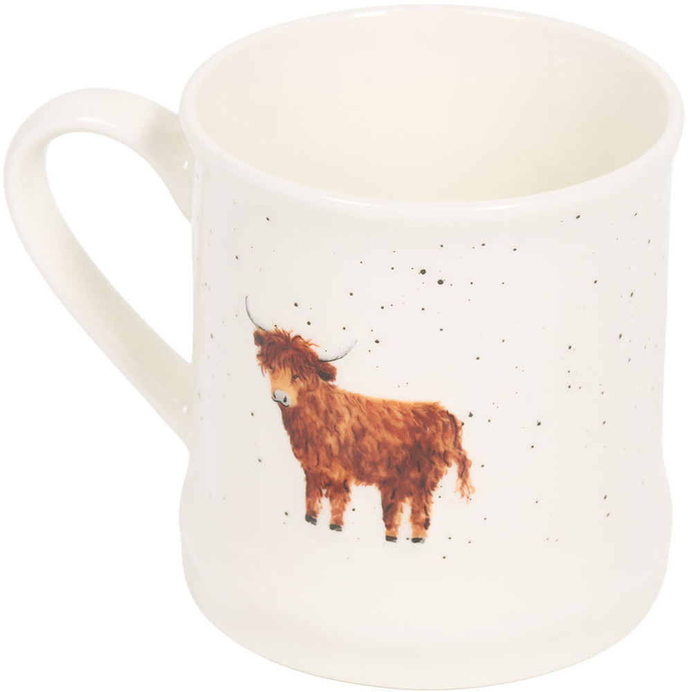 Highland Cow Tankard Mug White Image 4