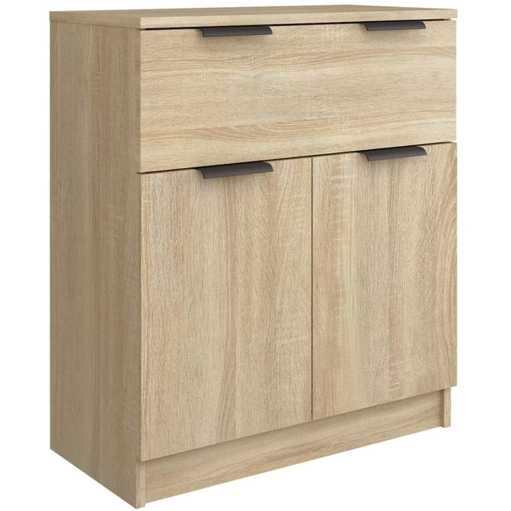 vidaXL 2 Door 7 Drawer Sonoma Oak Wide Sideboard Image 5