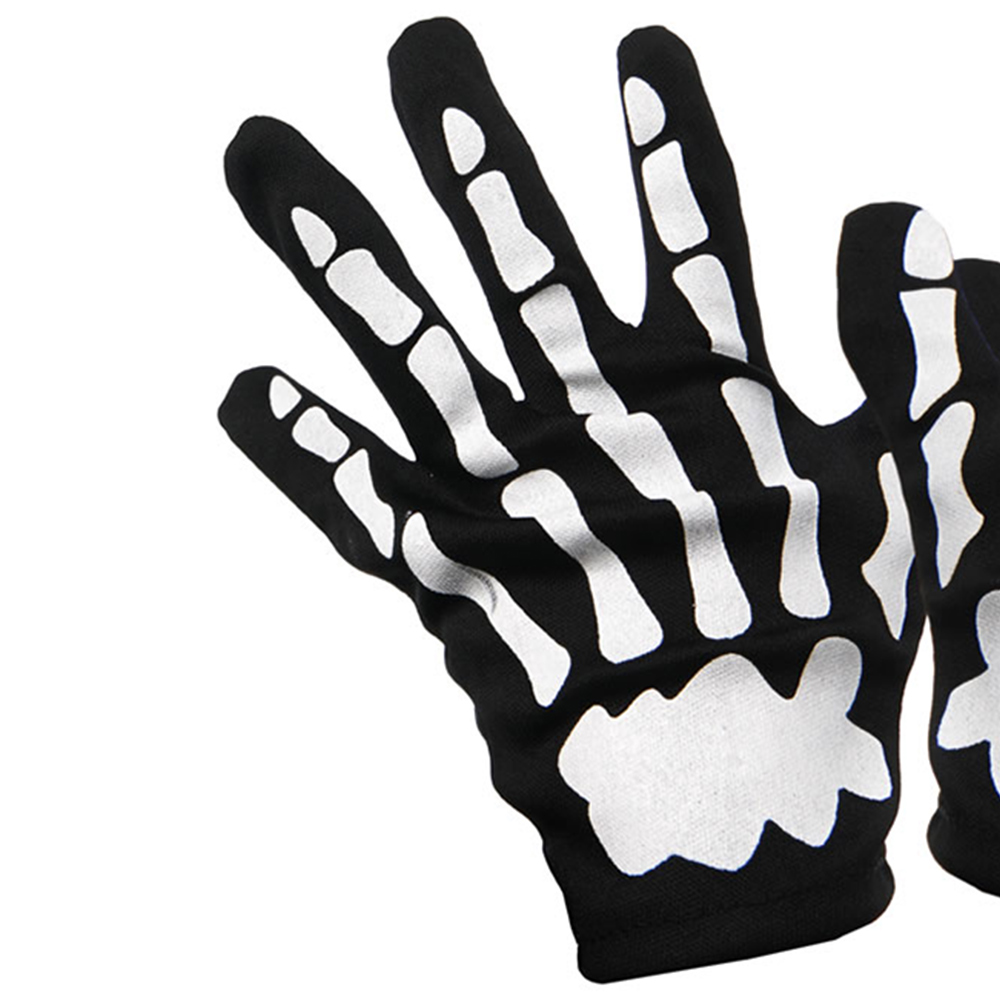 Wilko Halloween Kids Skeleton Gloves Image 2