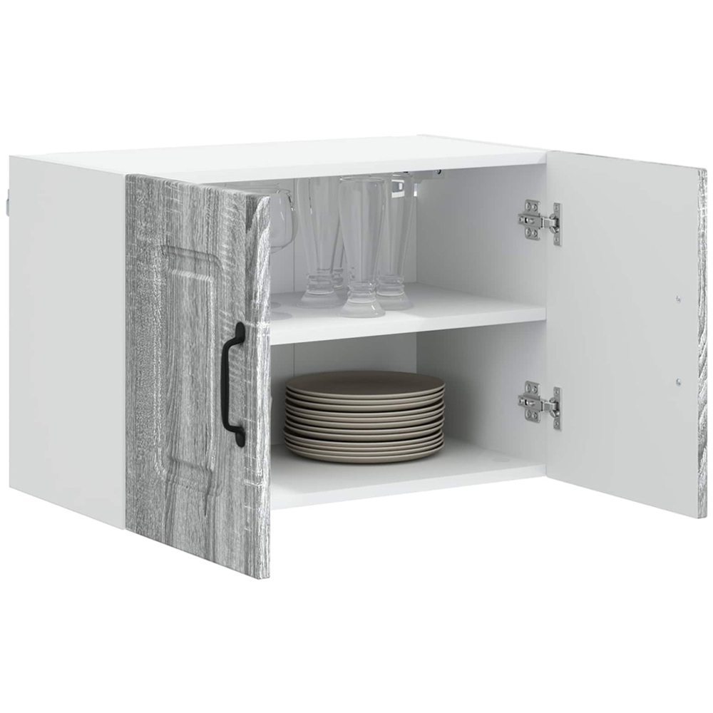 vidaXL Kalmar 2 Door Grey Sonoma Wall Mounted Kitchen Cabinet Image 3