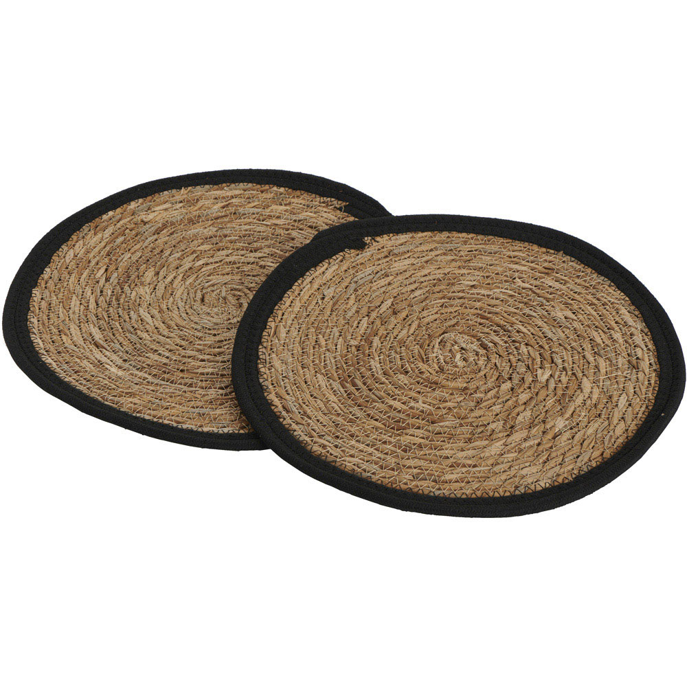Wilko Leaf Faux Leather Coasters 4 Pack Image 1
