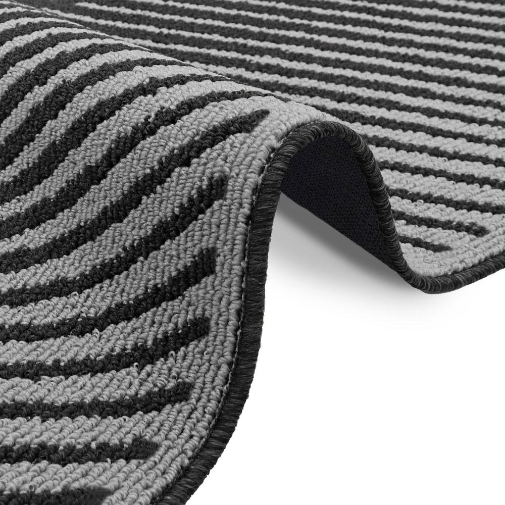 JVL Stellar Black Indoor Machine Washable Doormat 50 x 80cm Image 4