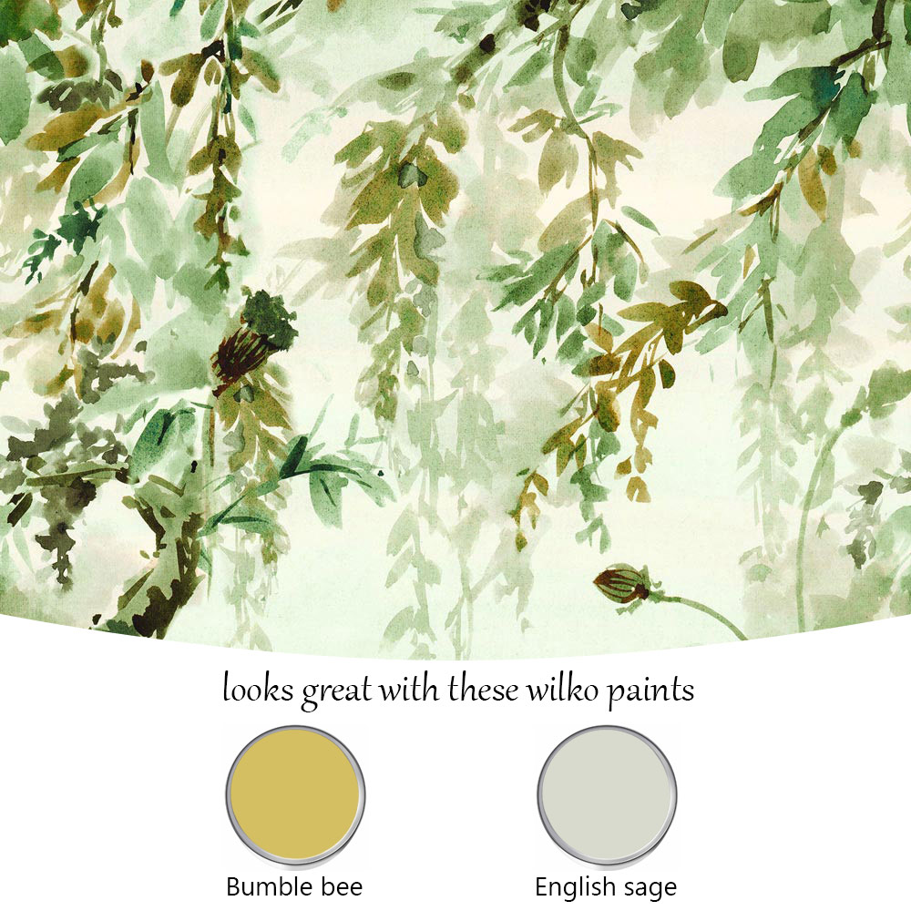 Grandeco Naive Jungle Green 3 Lane Wall Mural Image 5