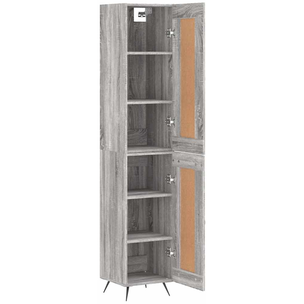 vidaXL 2 Door Grey Sonoma Highboard Image 4