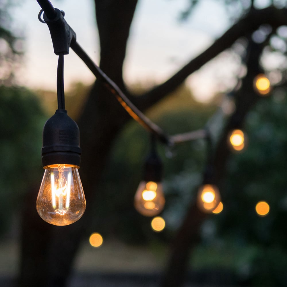 4lite Warm White Festoon Outdoor String Lamps 10m Image 1