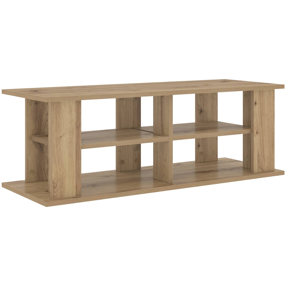 vidaXL 2 Shelf Artisan Oak TV Stand Image 2