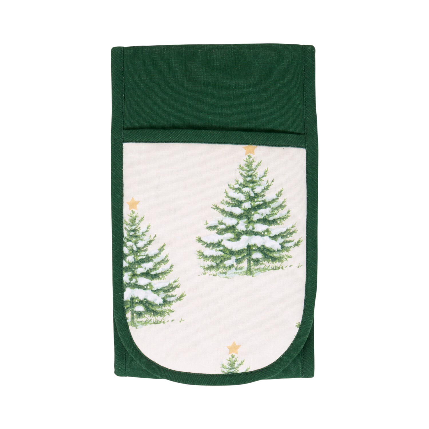Christmas Tree Double Oven Glove Green Image 2