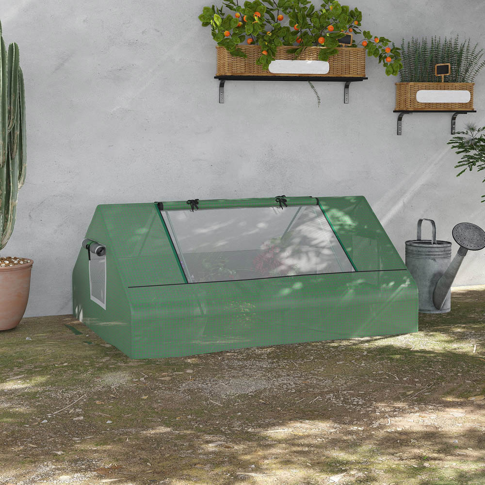 Outsunny Green 4.5 x 6ft Portable Mini Greenhouse Image 2