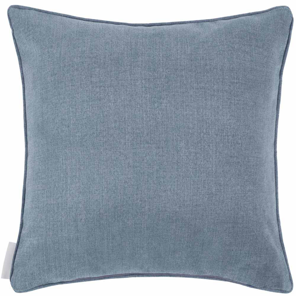 Voyage Maison Kari Denim Printed Piped Feather Rich Cushion 50 x 50cm Image 3