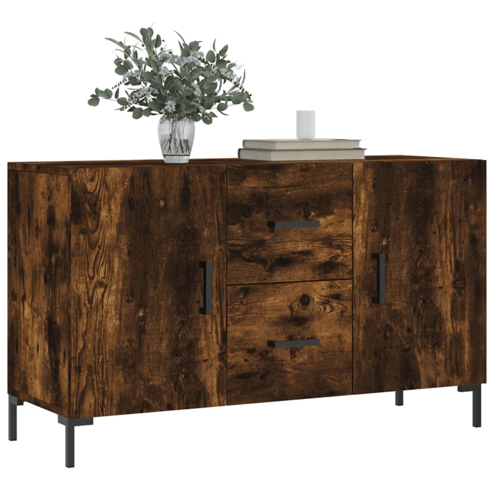 vidaXL 2 Door 2 Drawer Brown Sideboard Image 3