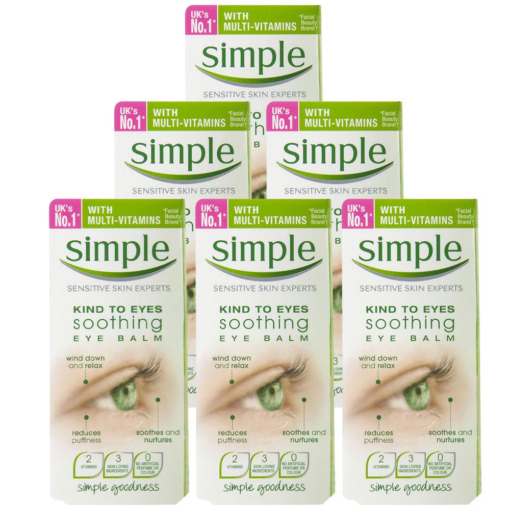 Simple Kind to Eyes Soothing Eye Balm Case of 6 x 15ml Image 1