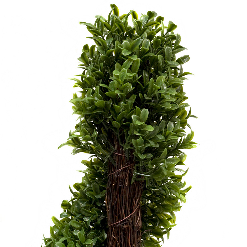 GreenBrokers Artificial Boxwood Spiral Trees 90cm 2 Pack Image 3