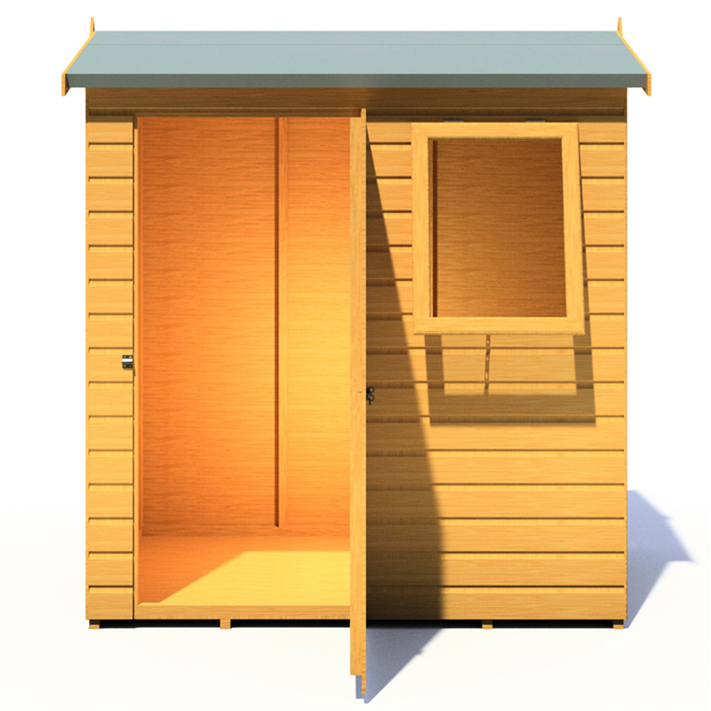 Shire Lewis 6 x 4ft Style D Reverse Apex Shed Image 4