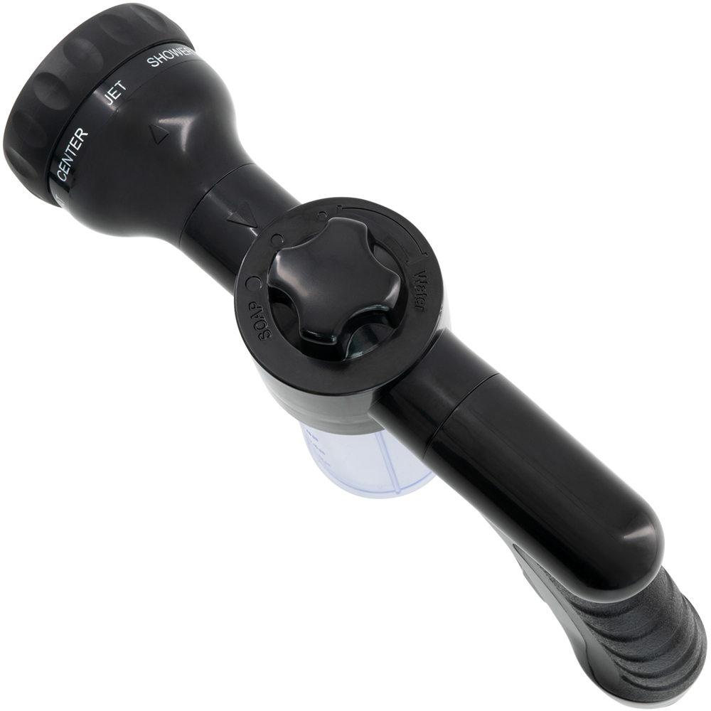 wilko Black 8 Mode Garden Hose Spray Gun with AntiSlip Handle Wilko