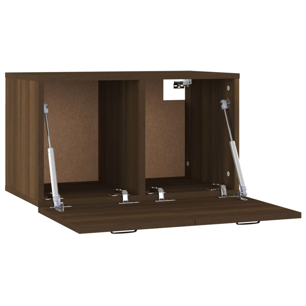 vidaXL Single Door Brown Oak Wall Cabinet Image 4